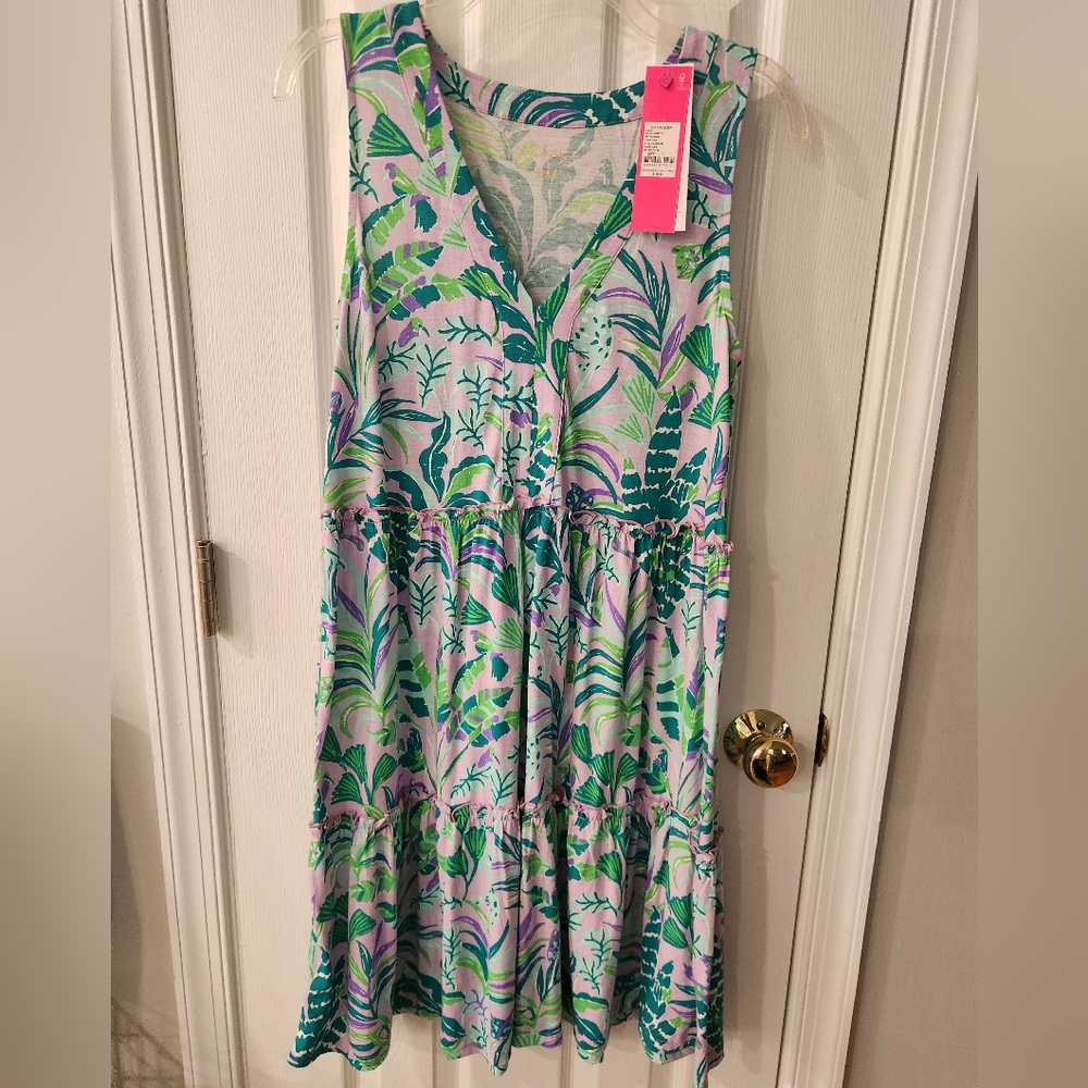 Lilly Pulitzer Lorina Dress, Purple Iris On The Chase, SizebS, NWT